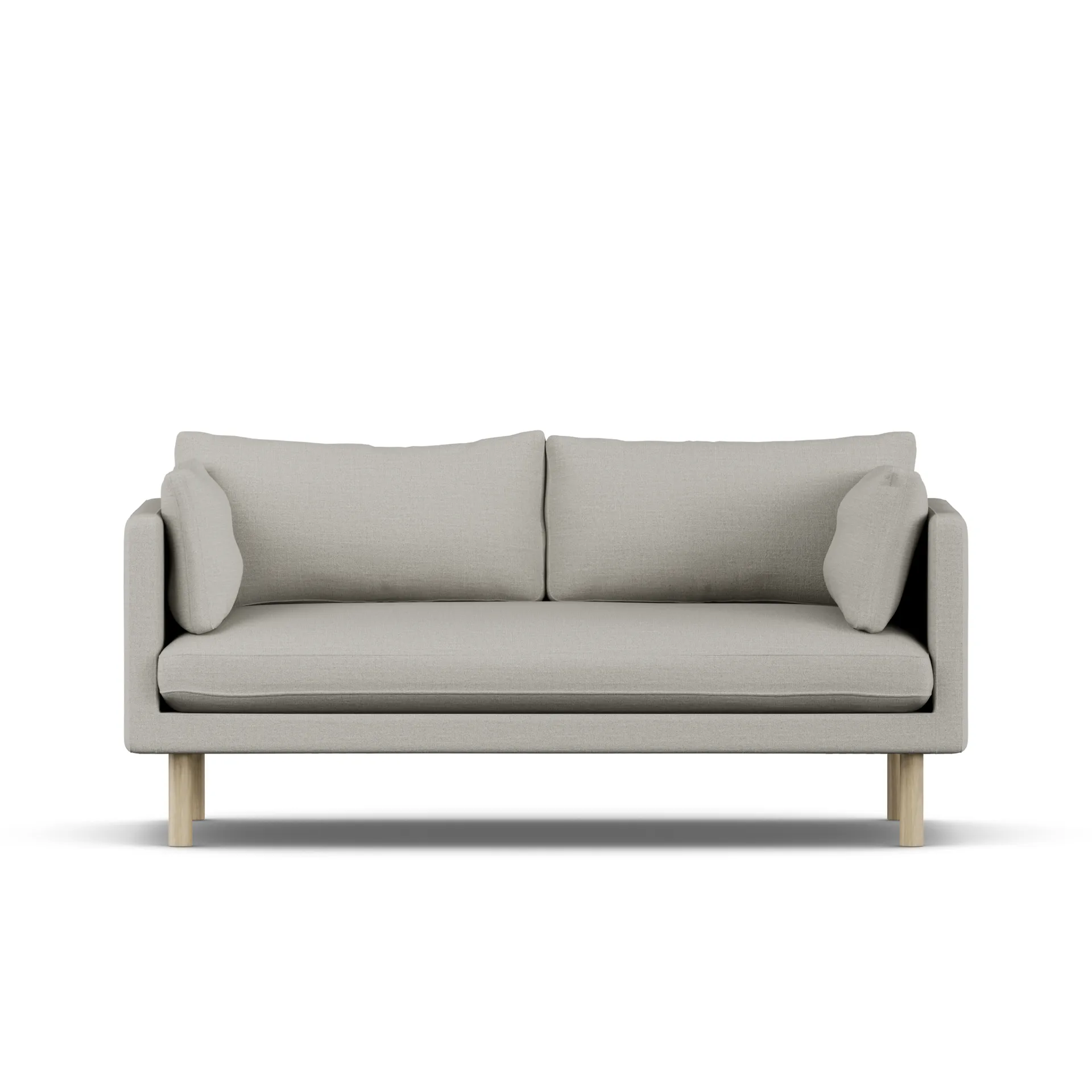 Linnevik sofa, Same Grey 6673-white-oiled oak, 2-seater 1898