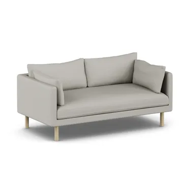 Linnevik sofa - Same Grey 6673-white-oiled oak, 2-seater - 1898