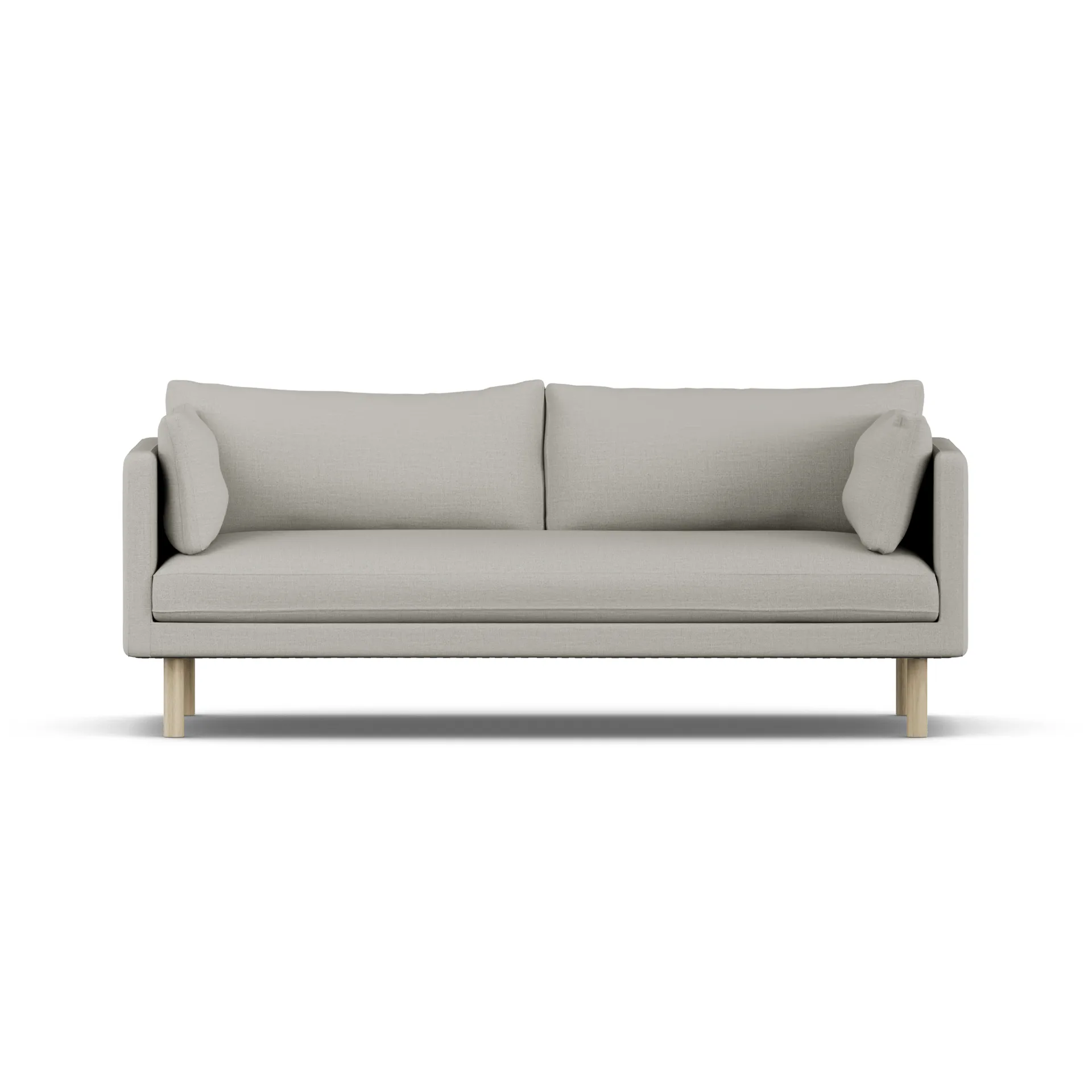 Linnevik sofa, Same Grey 6673-white-oiled oak, 3-seater 1898