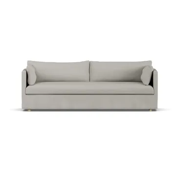 Linnevik sofa - Same Grey 6673-white-oiled oak, 4-seater, with skirt - 1898