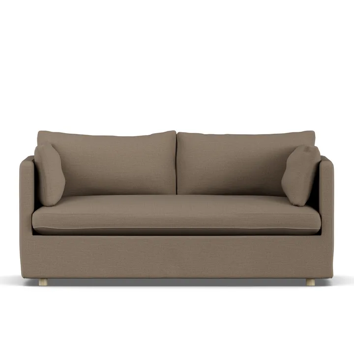 Linnevik sofa - Same Mole 6674-white-oiled oak, 2-seater, with skirt - 1898