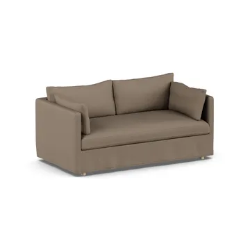 Linnevik sofa - Same Mole 6674-white-oiled oak, 2-seater, with skirt - 1898