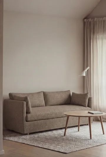 Linnevik sofa - Same Mole 6674-white-oiled oak, 2-seater, with skirt - 1898