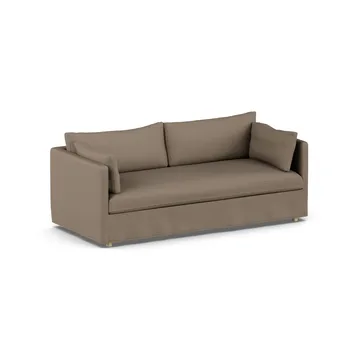 Linnevik sofa - Same Mole 6674-white-oiled oak, 3-seater, with skirt - 1898