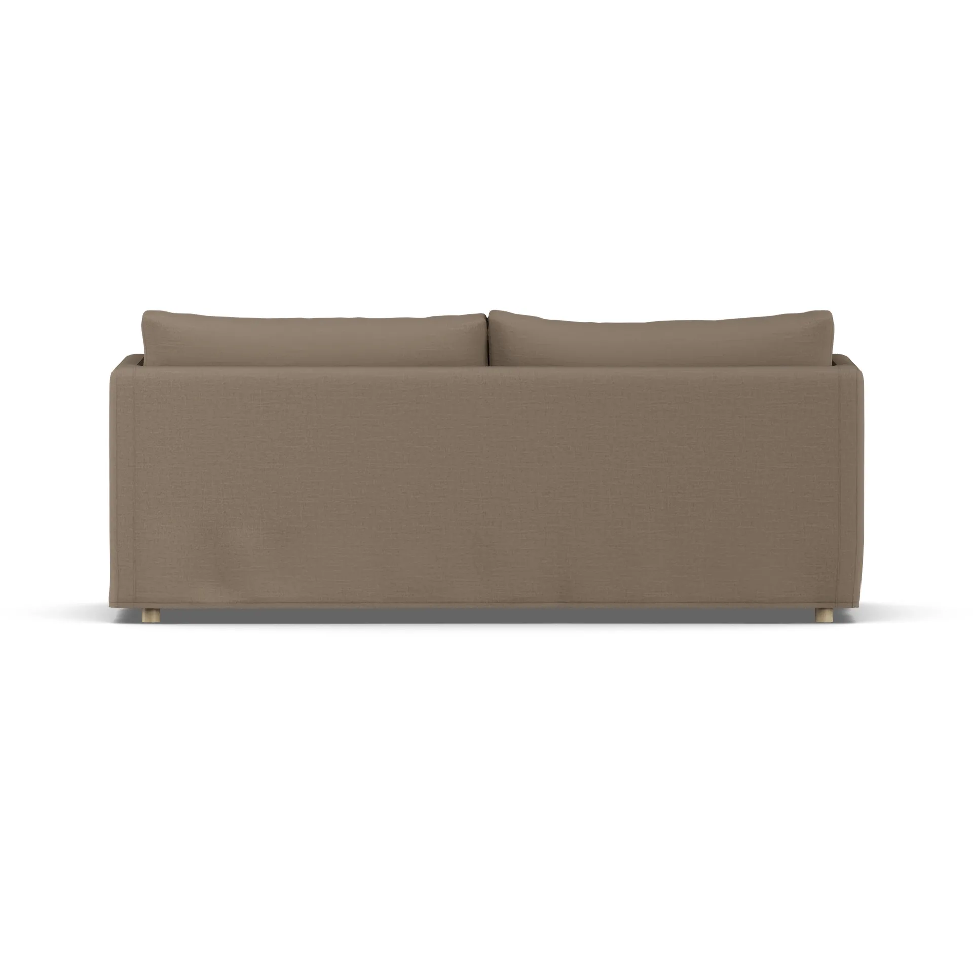 Linnevik sofa, Same Mole 6674-white-oiled oak, 3-seater, with skirt 1898