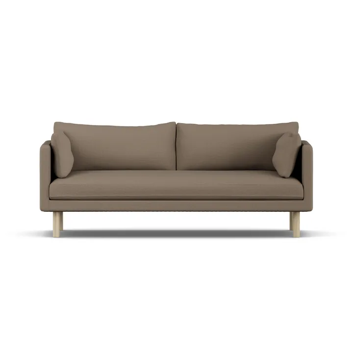Linnevik sofa - Same Mole 6674-white-oiled oak, 3-seater, without skirt - 1898
