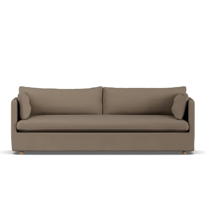 Linnevik sofa - Same Mole 6674-white-oiled oak, 4-seater, with skirt - 1898