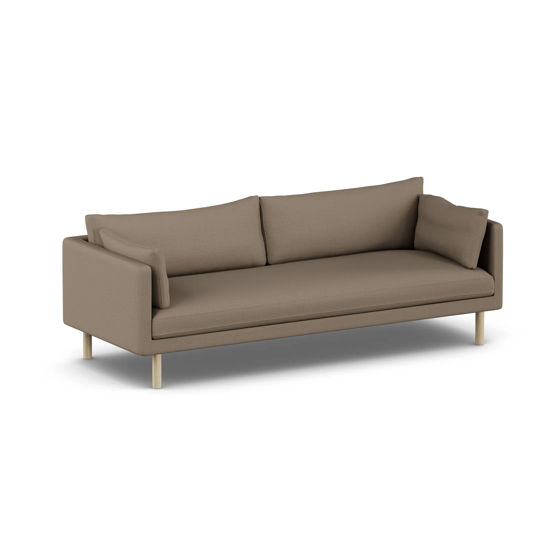 Linnevik sofa, Same Mole 6674-white-oiled oak, 4-seater 1898