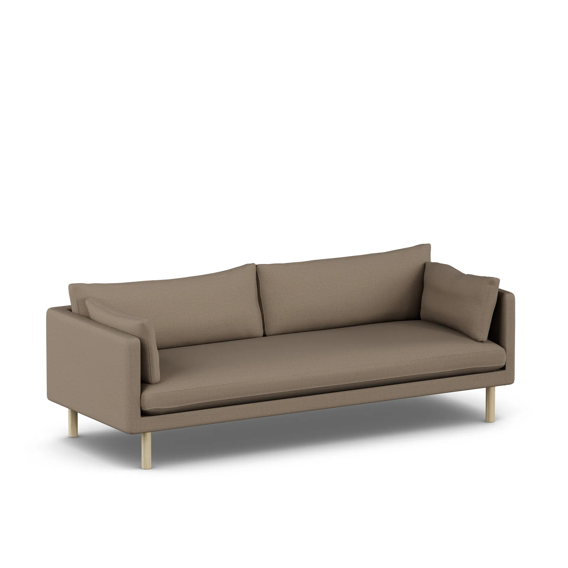 Linnevik sofa, Same Mole 6674-white-oiled oak, 4-seater 1898