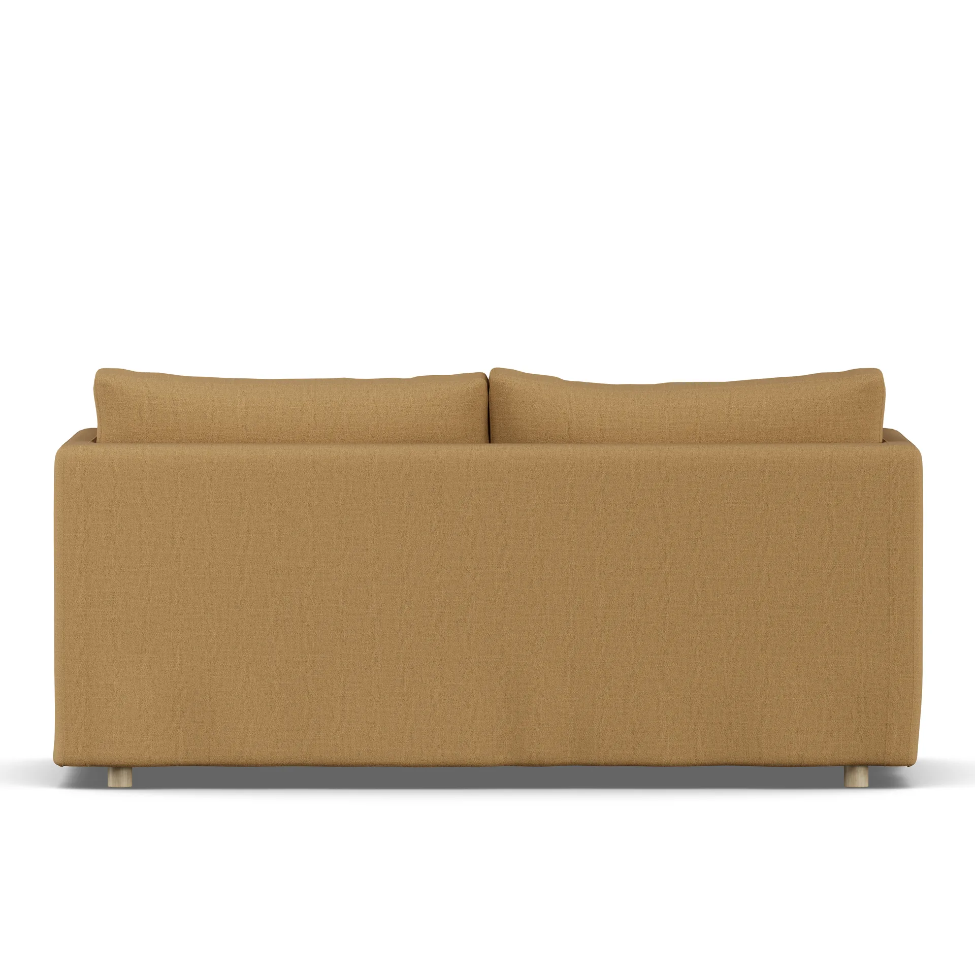 Linnevik sofa, Same Ochre 6676-white-oiled oak, 2-seater, with skirt 1898