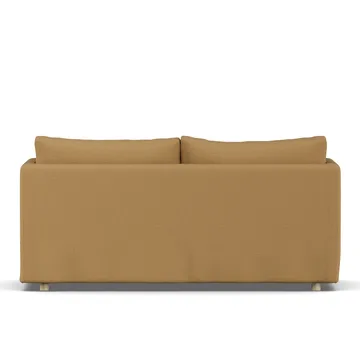 Linnevik sofa - Same Ochre 6676-white-oiled oak, 2-seater, with skirt - 1898
