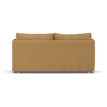 Linnevik sofa - Same Ochre 6676-white-oiled oak, 2-seater, with skirt - 1898