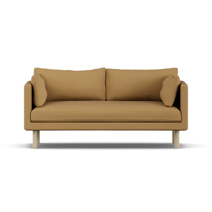 Linnevik sofa - Same Ochre 6676-white-oiled oak, 2-seater, without skirt - 1898