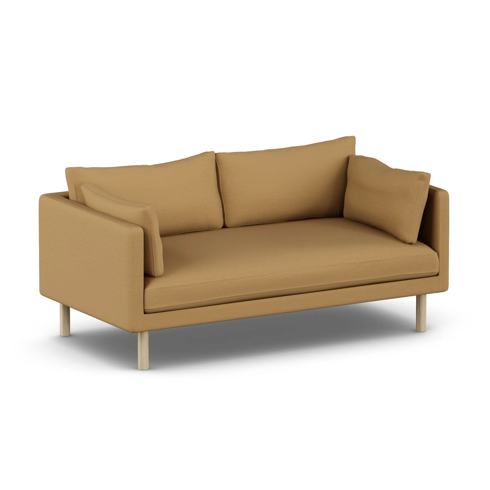 Linnevik sofa, Same Ochre 6676-white-oiled oak, 2-seater 1898