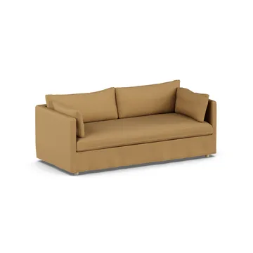 Linnevik sofa - Same Ochre 6676-white-oiled oak, 3-seater, with skirt - 1898