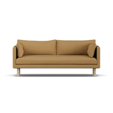 Linnevik sofa - Same Ochre 6676-white-oiled oak, 3-seater, without skirt - 1898