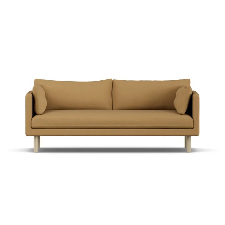 Linnevik sofa - Same Ochre 6676-white-oiled oak, 3-seater, without skirt - 1898