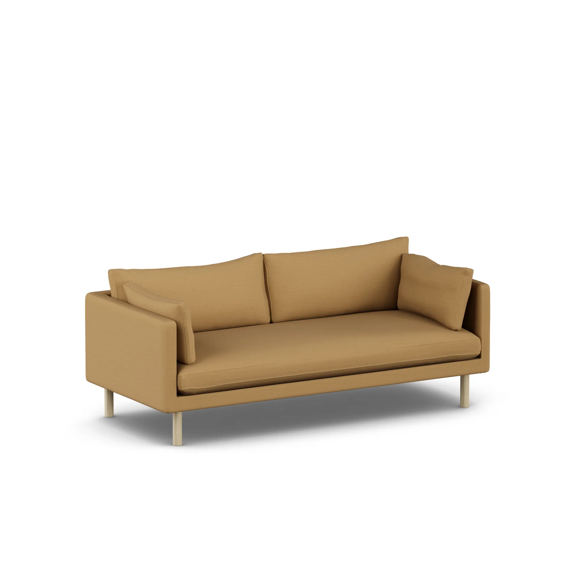 Linnevik sofa, Same Ochre 6676-white-oiled oak, 3-seater 1898