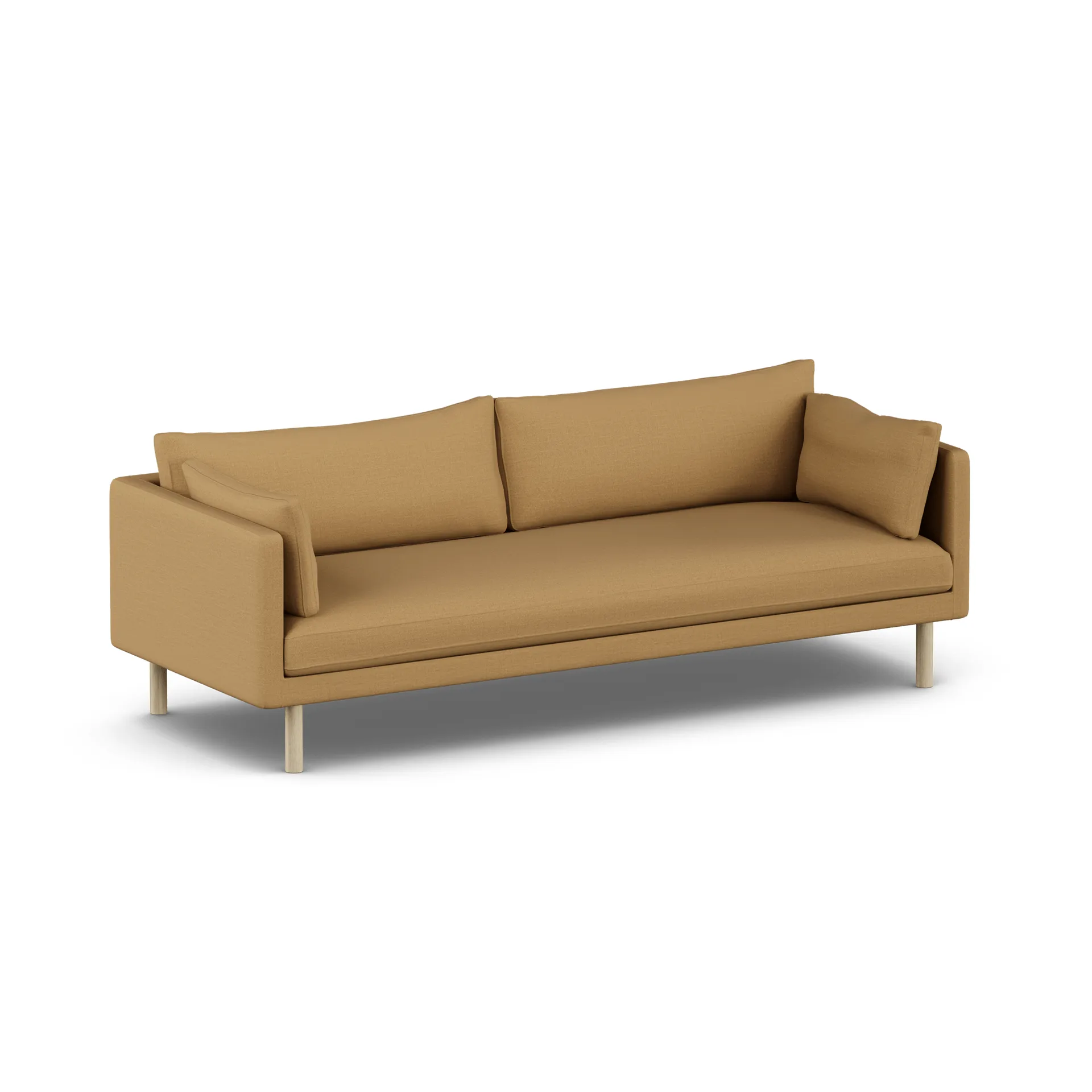 Linnevik sofa, Same Ochre 6676-white-oiled oak, 4-seater 1898