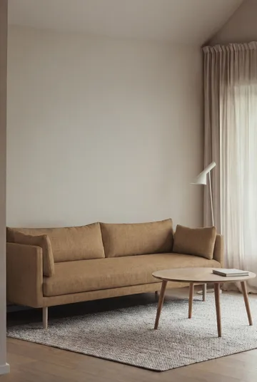Linnevik sofa - Same Ochre 6676-white-oiled oak, 4-seater - 1898