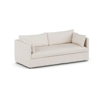 Linnevik sofa - Same Off White 6671-white-oiled oak, 3-seater, with skirt - 1898
