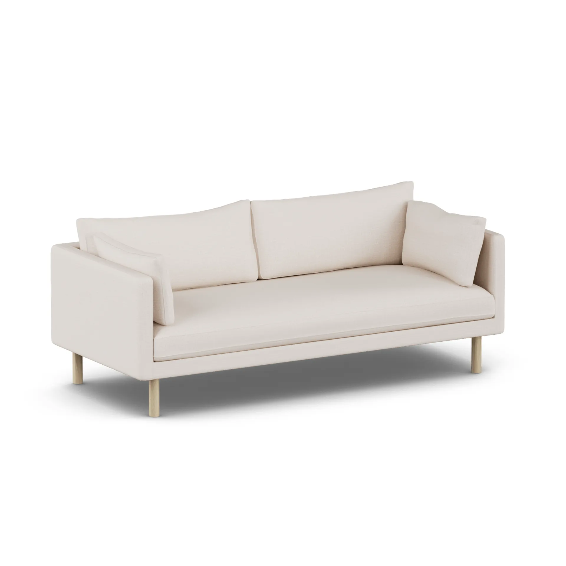 Linnevik sofa, Same Off White 6671-white-oiled oak, 3-seater 1898