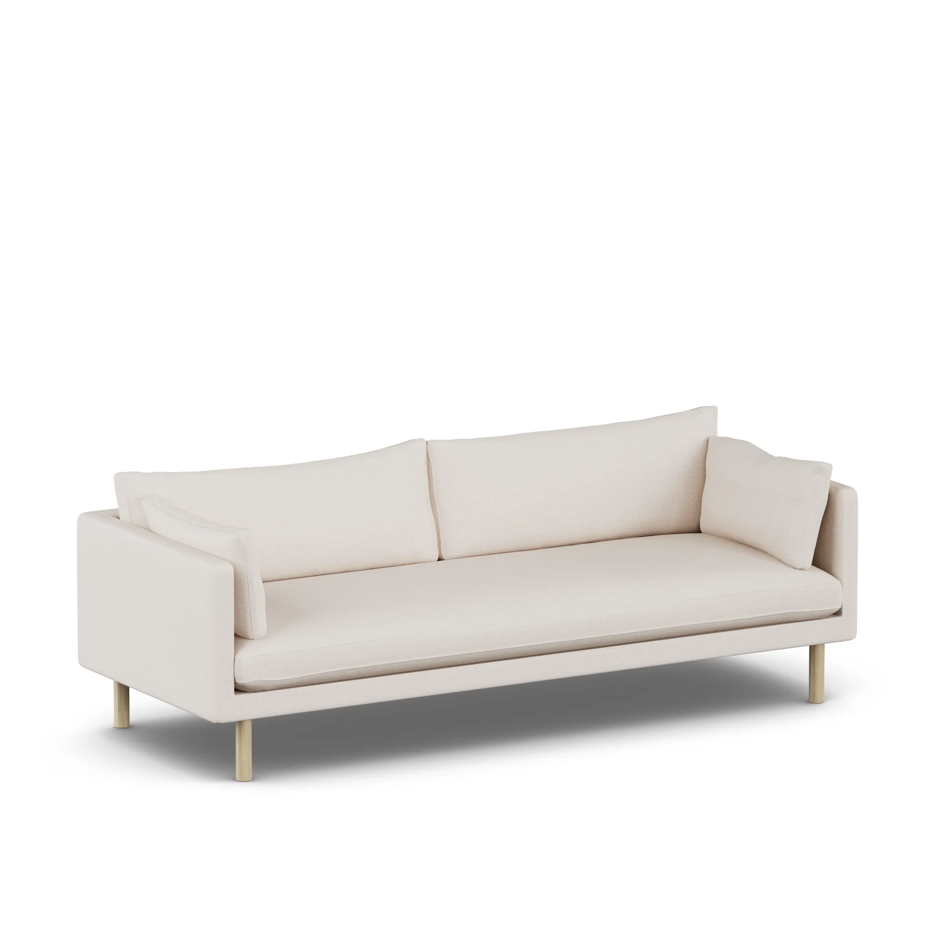 Linnevik sofa, Same Off White 6671-white-oiled oak, 4-seater 1898