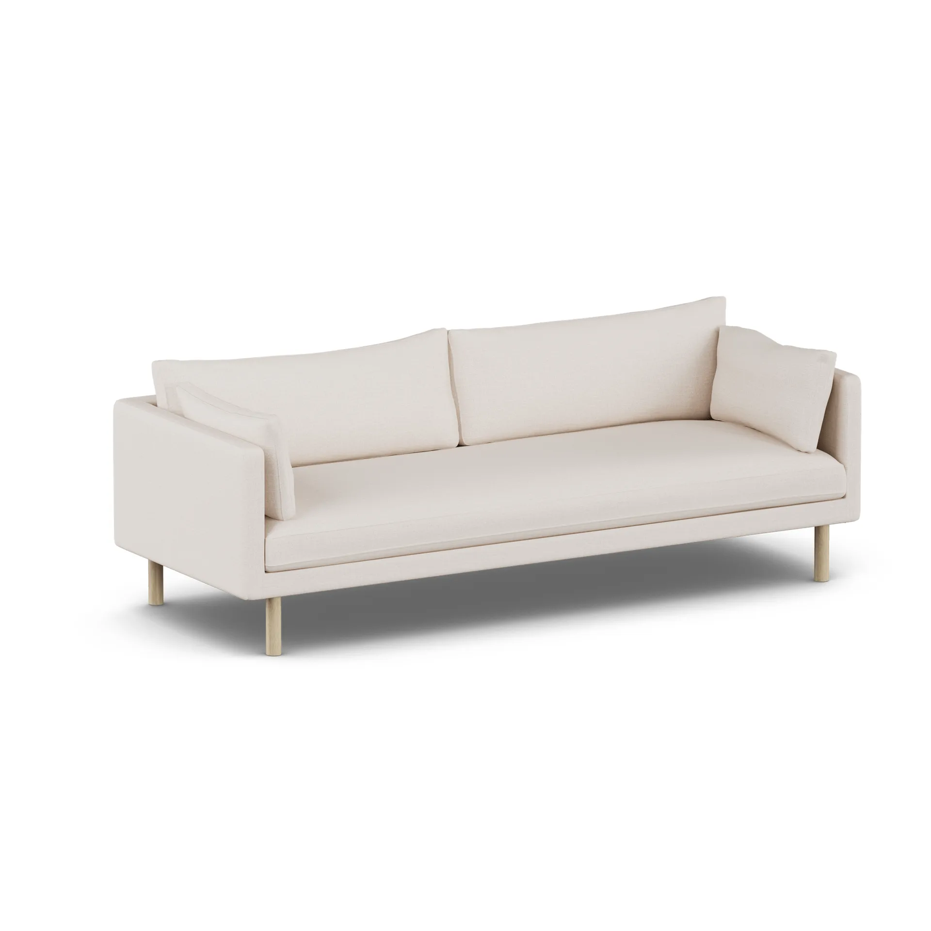 Linnevik sofa, Same Off White 6671-white-oiled oak, 4-seater 1898