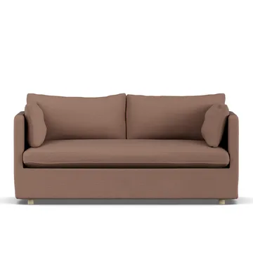 Linnevik sofa - Same Rust 6675-white-oiled oak, 2-seater, with skirt - 1898