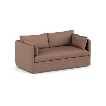 Linnevik sofa - Same Rust 6675-white-oiled oak, 2-seater, with skirt - 1898