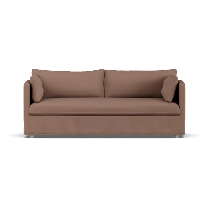 Linnevik sofa - Same Rust 6675-white-oiled oak, 3-seater, with skirt - 1898