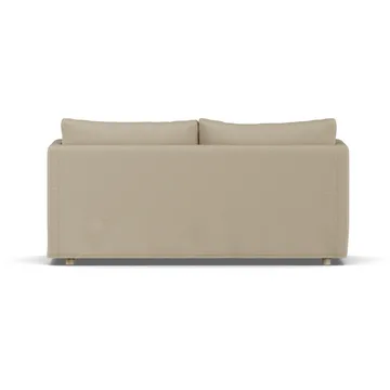 Linnevik sofa - Same Sand 6672-white-oiled oak, 2-seater, with skirt - 1898