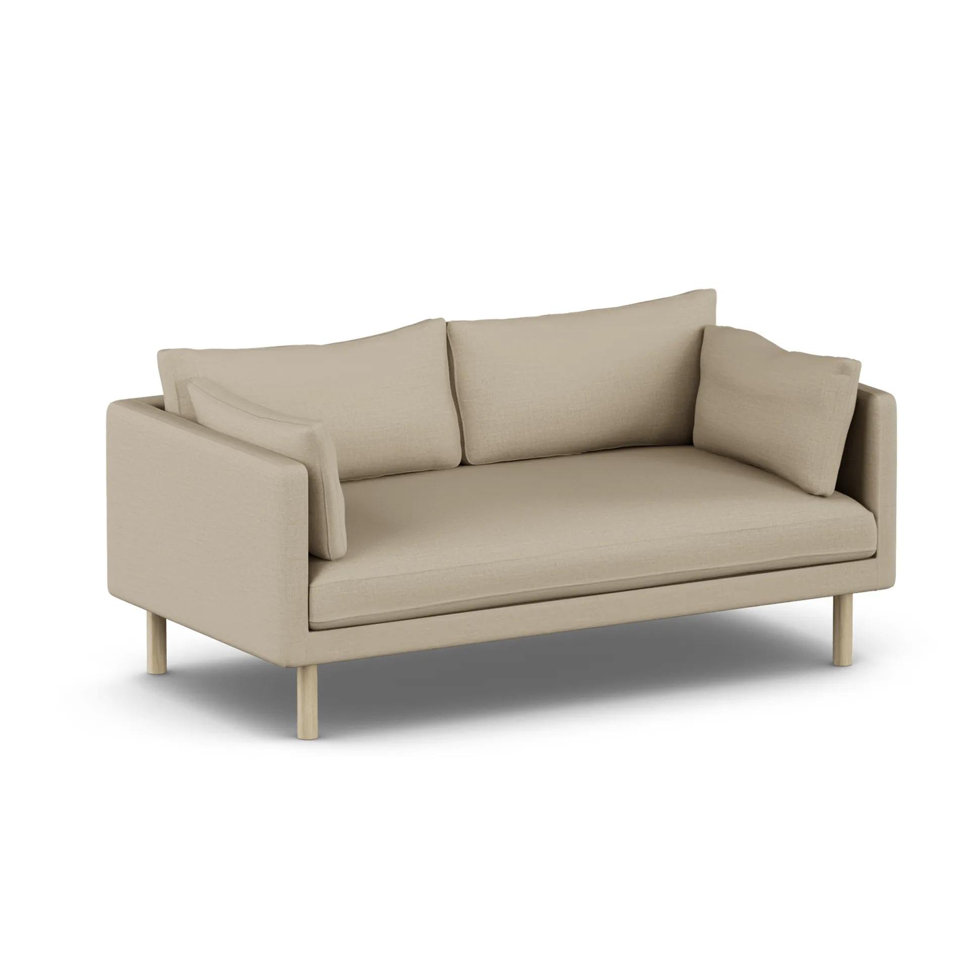 Linnevik sofa, Same Sand 6672-white-oiled oak, 2-seater 1898