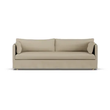 Linnevik sofa - Same Sand 6672-white-oiled oak, 4-seater, with skirt - 1898
