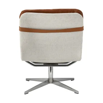 Loholm armchair with swivel function - Cognac leather-Bern Beige 0341 - 1898