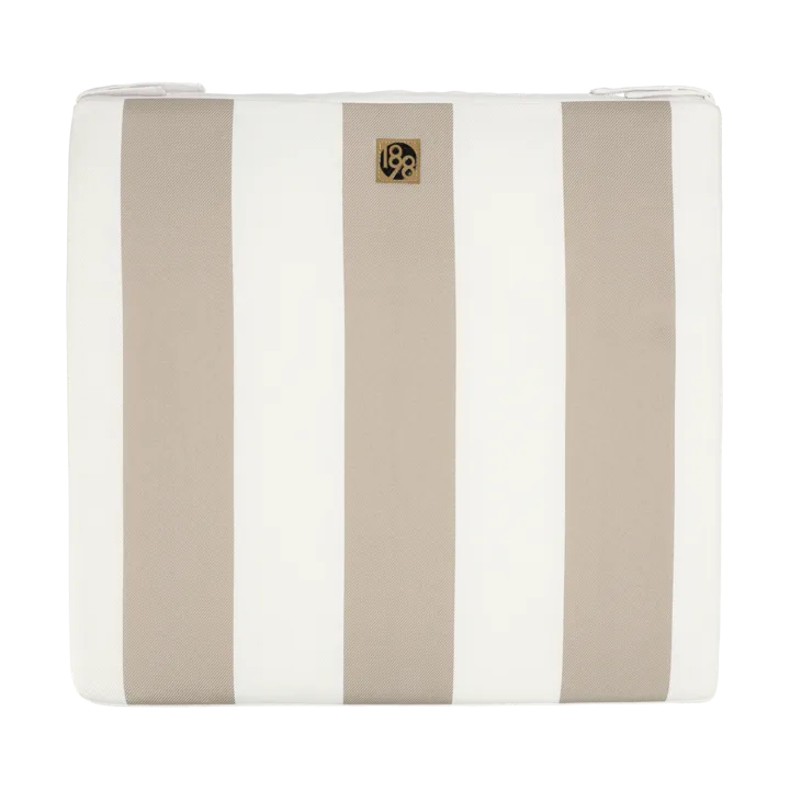 Lunda seat pad 42x45 cm - Taupe striped - 1898