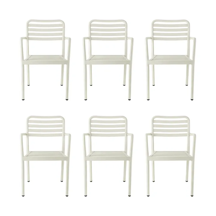 Messina armchair, Off white, 6-pack - 1898