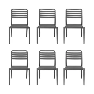 Messina chair, Anthracite, 6-pack - 1898