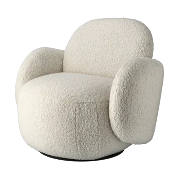 Mo armchair with swivel function - Glore White 1243 - 1898