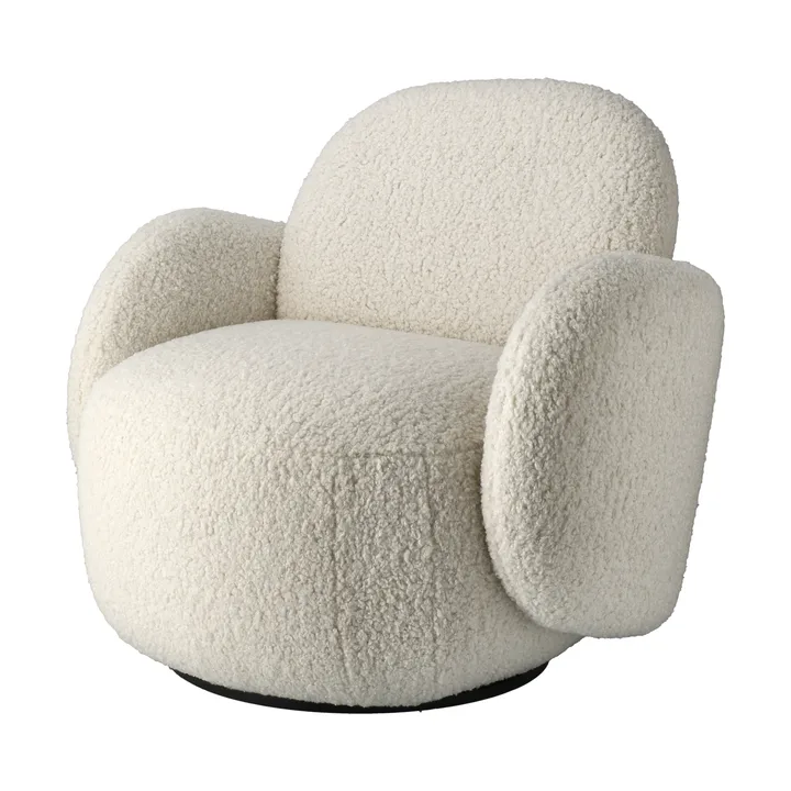 Mo armchair with swivel function - Glore White 1243 - 1898