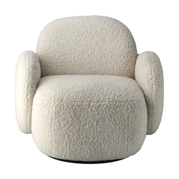 Mo armchair with swivel function - Glore White 1243 - 1898
