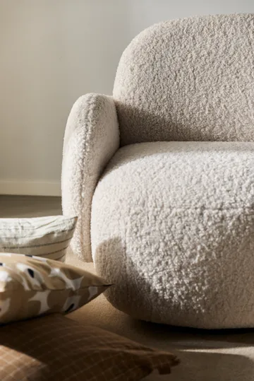 Mo armchair with swivel function - Glore White 1243 - 1898
