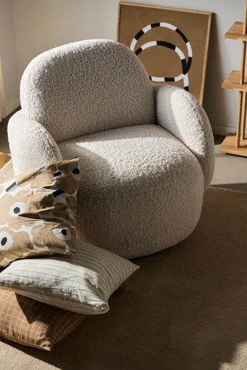 Mo armchair with swivel function - Glore White 1243 - 1898