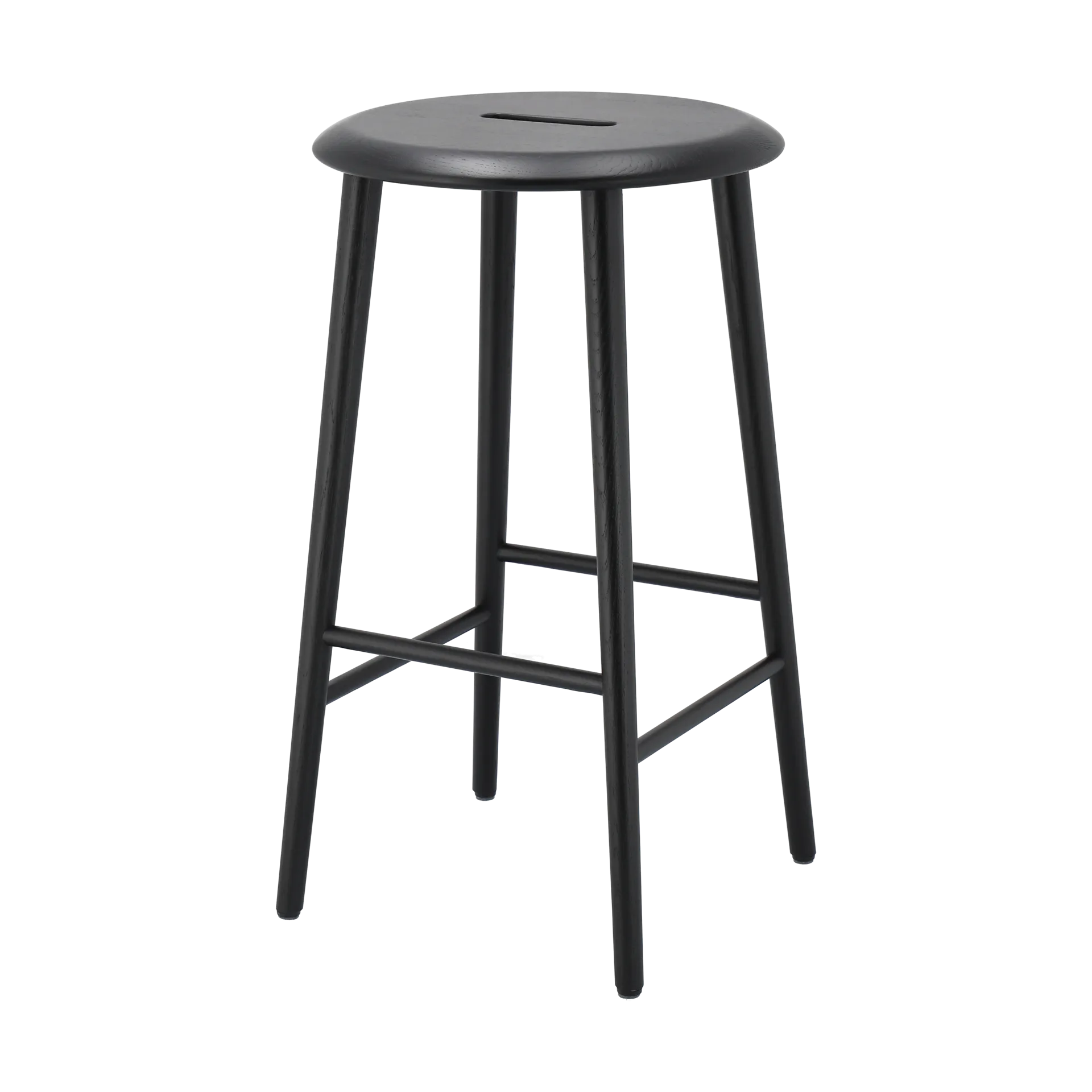 Norrabo barstool 65 cm, Black lacquered oak 1898