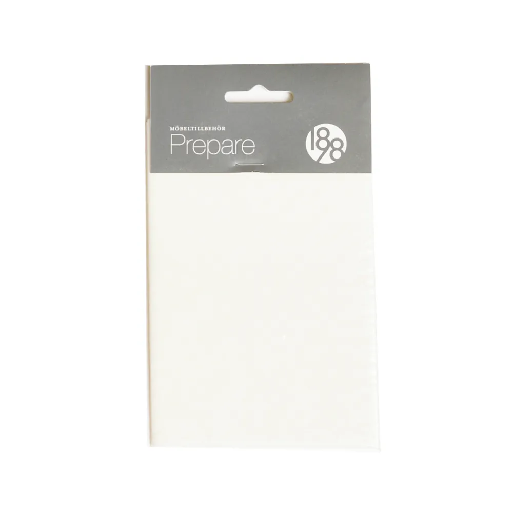 Prepare furniture floor protectors, White, self-adhesive felt piece 100x150 mm 1898