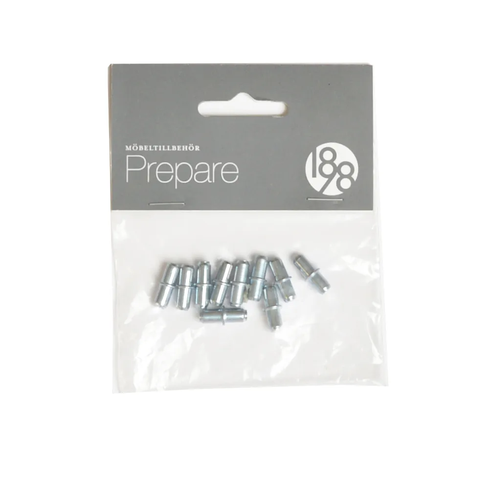 Prepare shelf supports, Chrome, 5x16mm, 10 st 1898