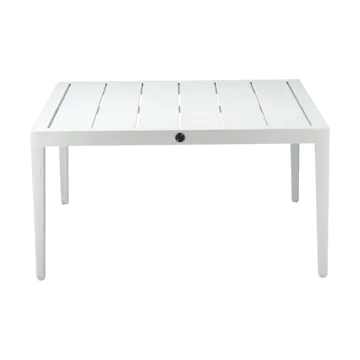 Santander coffee table 78x78x40 cm - White aluminium - 1898