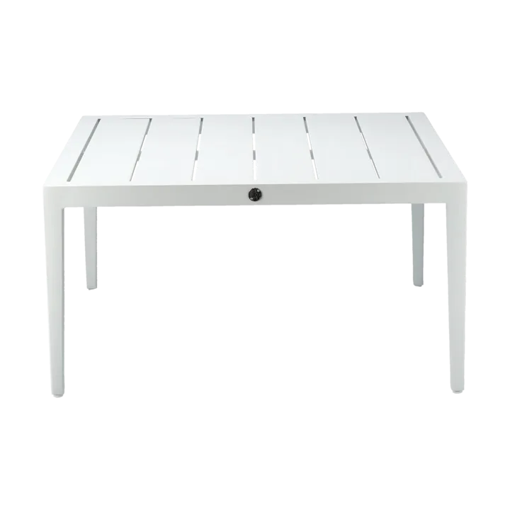 Santander coffee table 78x78x40 cm - White aluminium - 1898
