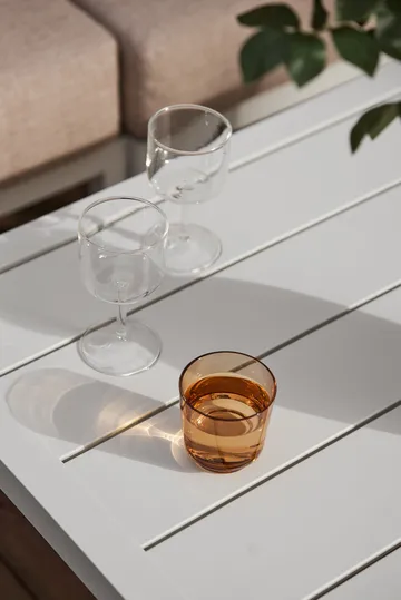 Santander coffee table 78x78x40 cm - White aluminium - 1898