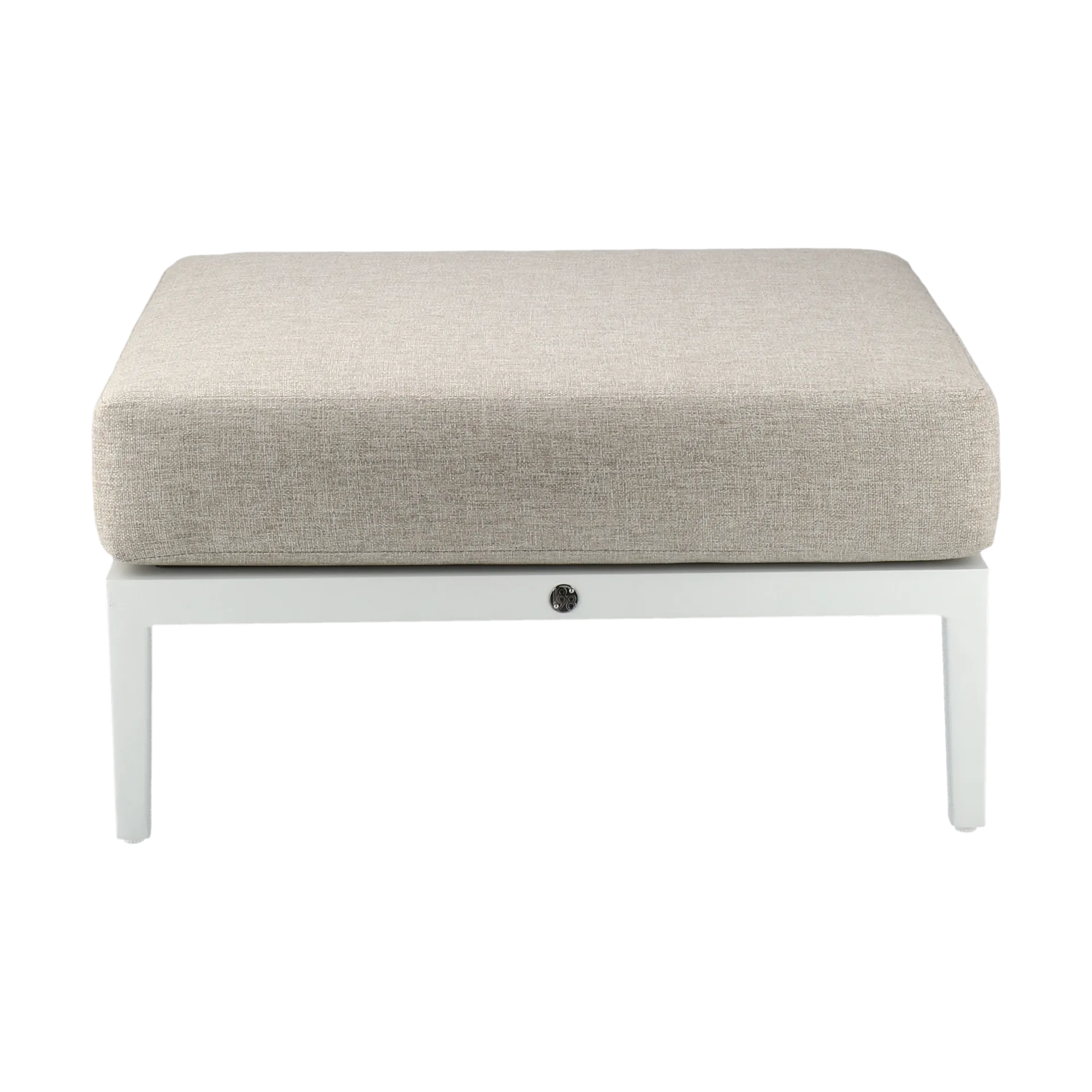 Santander footstool, White-beige 1898